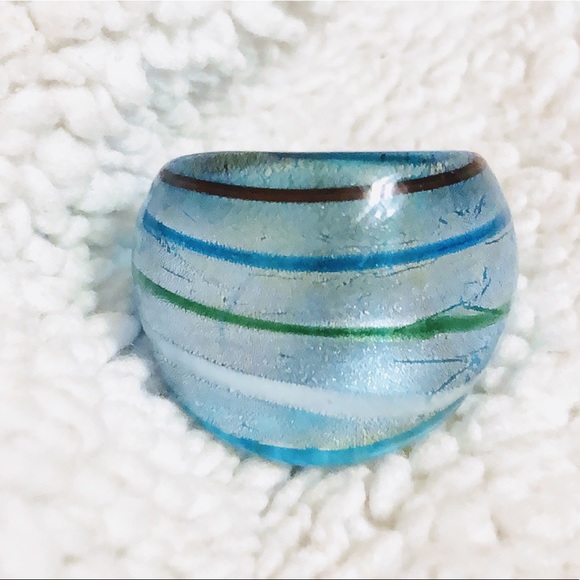 Murano Jewelry - 🦊Murano⭐️Blue Glass Ring